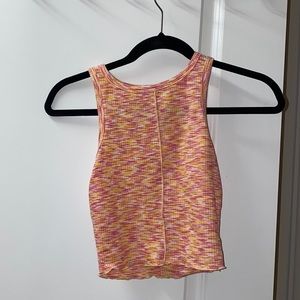 Princess Polly Crop Top Orange and Pink